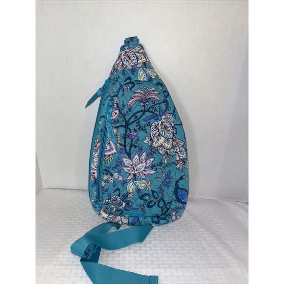 Vera Bradley Handbags - Vera Bradley Essential Sling Backpack Peacock Garden MSRP $79 ~ NWT